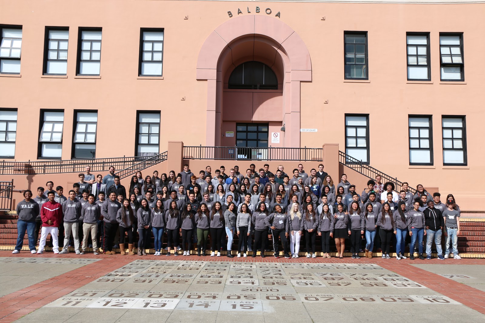 Law Academy students taking their class picture