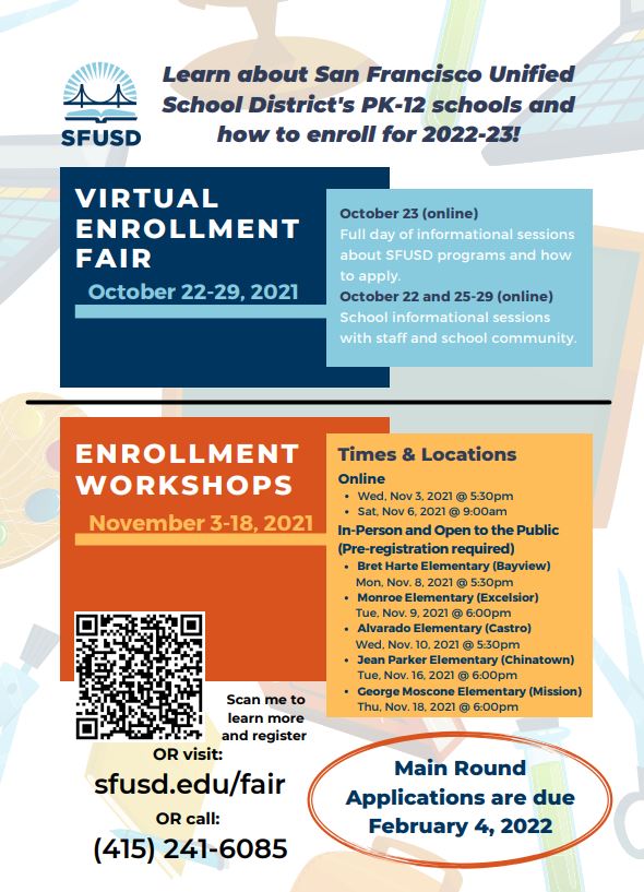 Enrollment Fair Flyer 2021 English