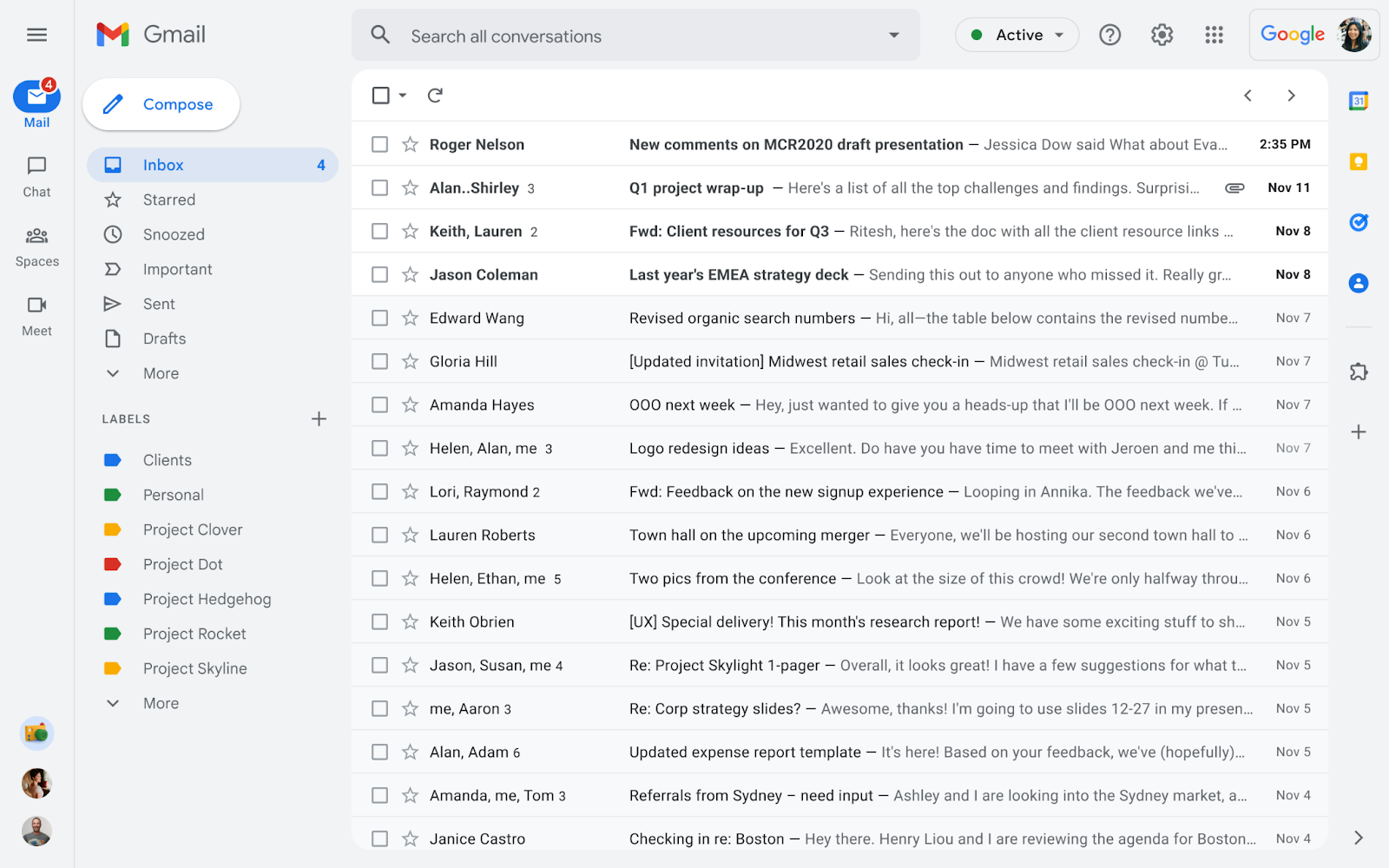 New Google Interface 2022
