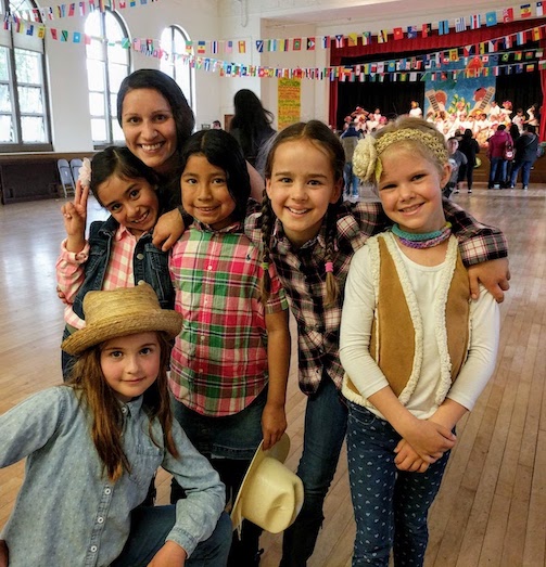 Alvarado students and teacher