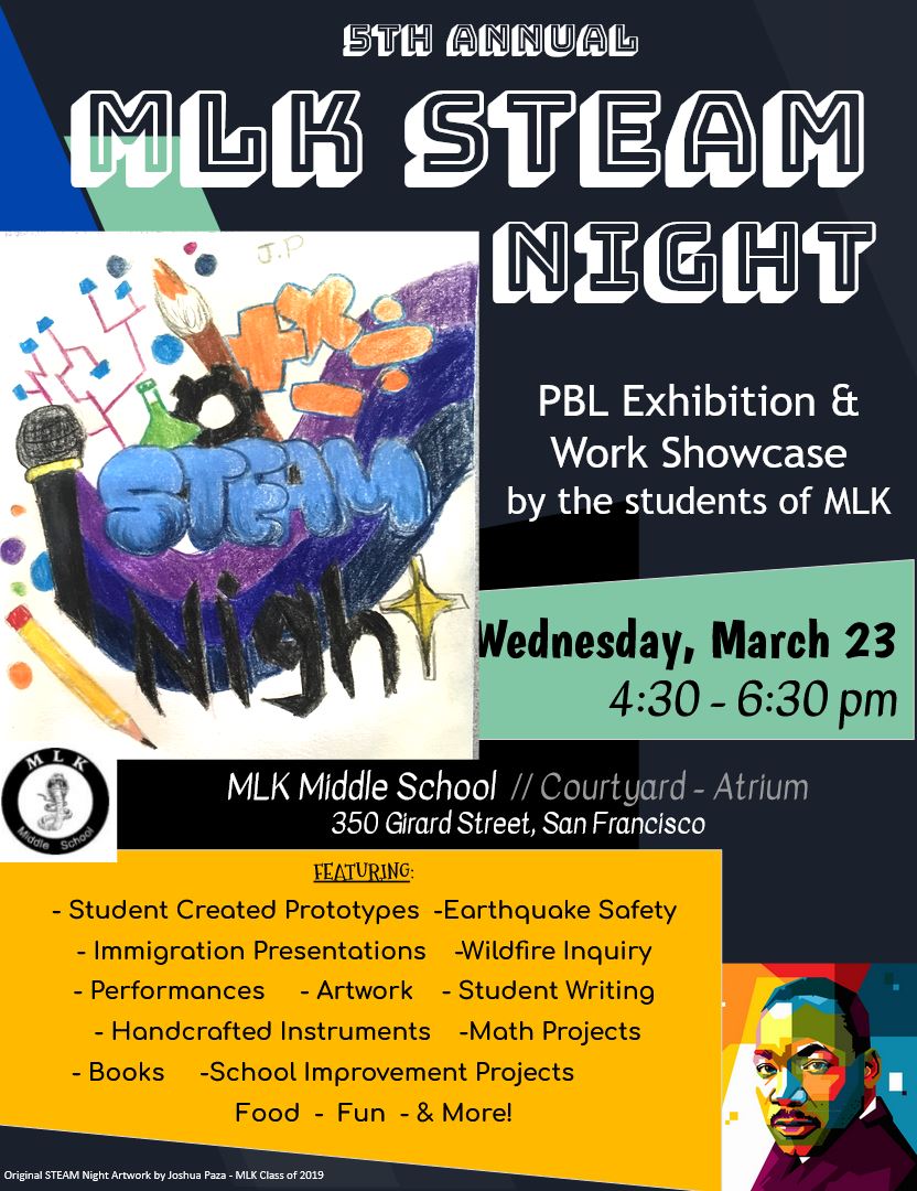 STEAM Night English Flyer 2022