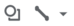 Insert shape or line buttons