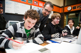 teacher and students
