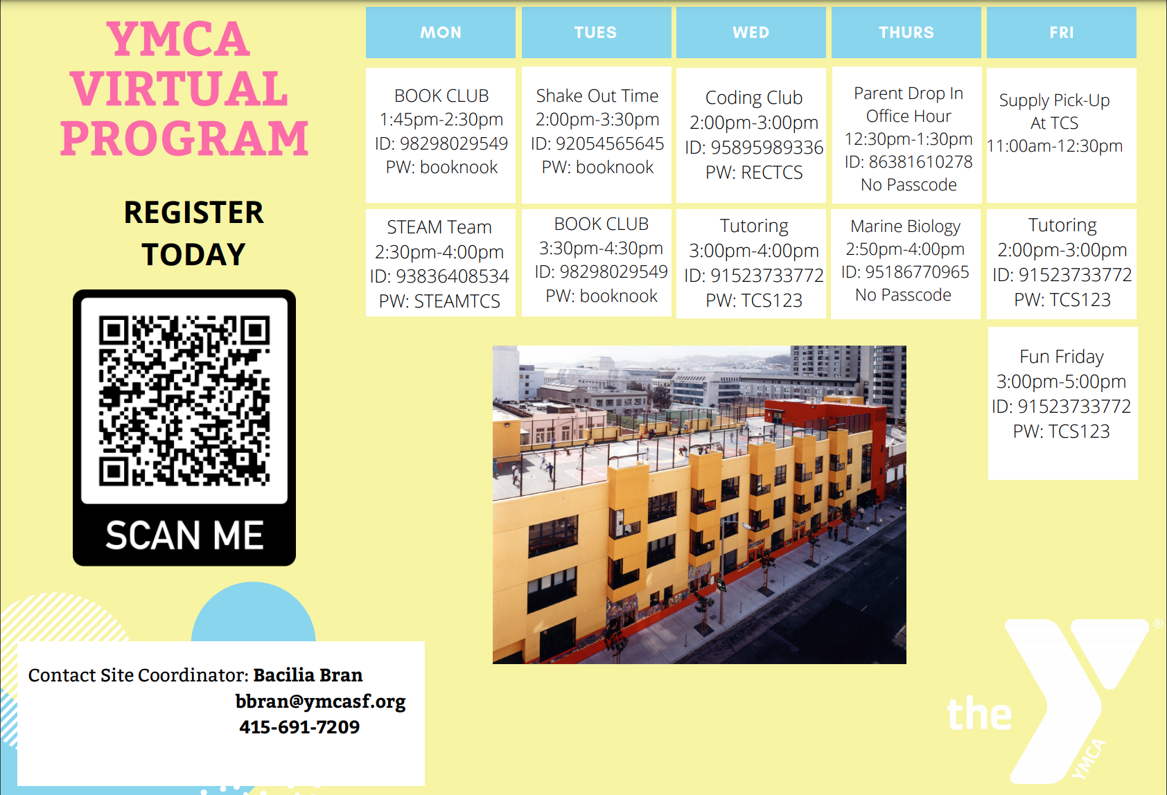 ymca virtual program schedule