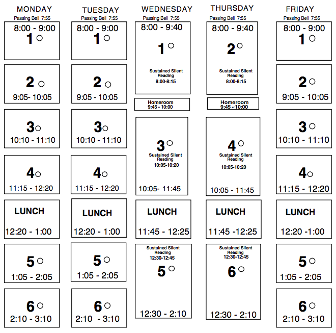 Galileo bell schedule