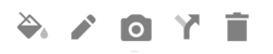 Marker editing toolbar