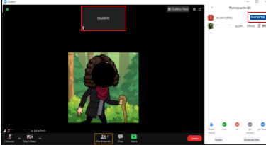 Click on the blue rename button