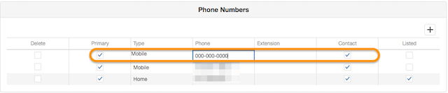ParentVUE edit a phone number