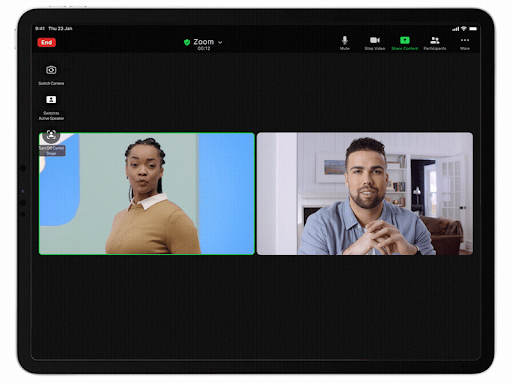 Zoom Meeting on iPad