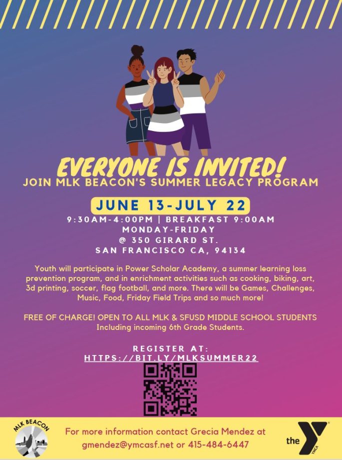 Beacon Summer Program 2022 English Flyer