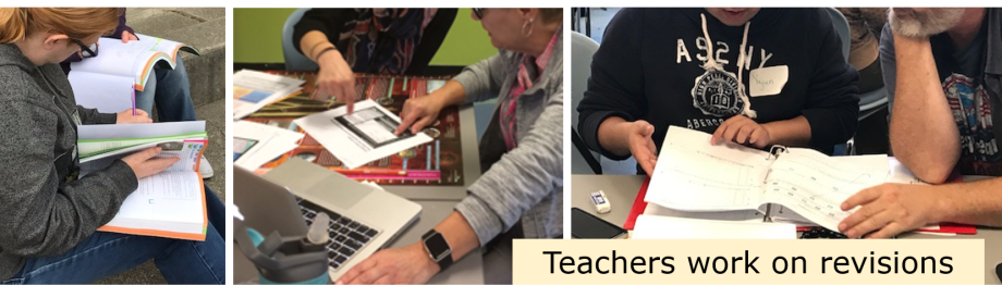 Teachers revising core curriculum