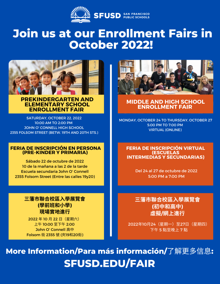 Enrollment Fair Graphic