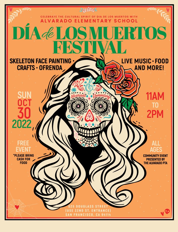 dia de los muertos at alvarado elementary October 30th 11 to 2