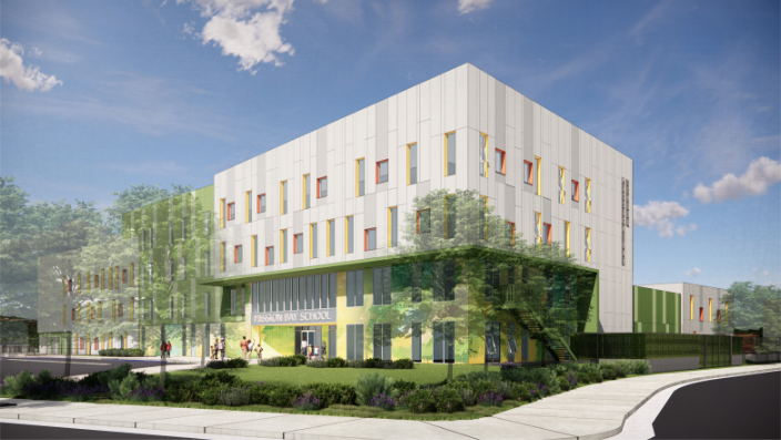 Rendering of new school 