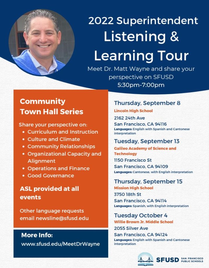 Superintendent Listening Tour