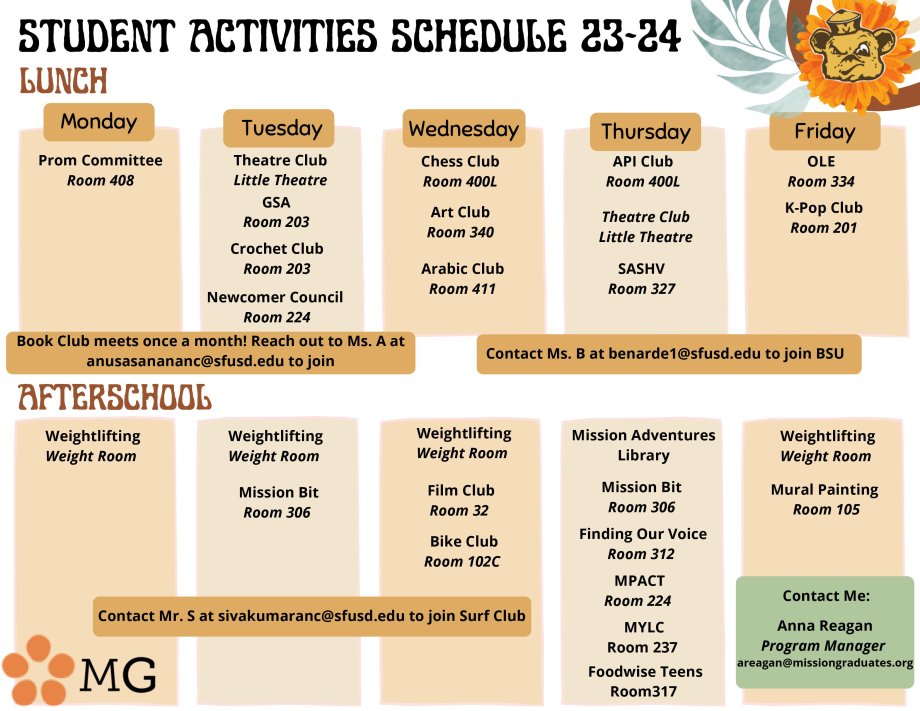 MHS Student Activites