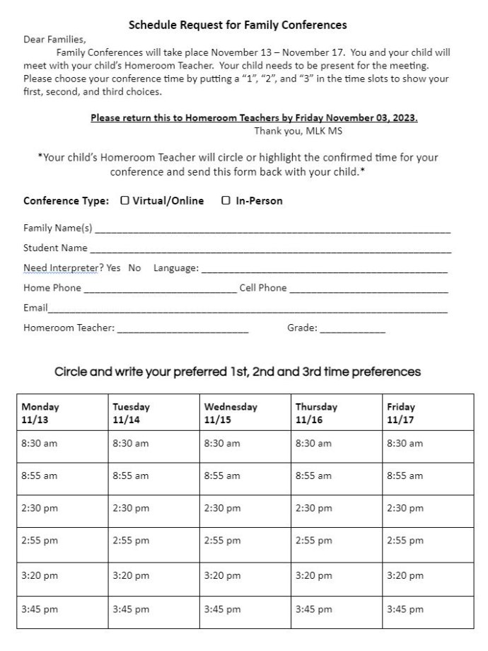 SLC Scheduling Fall 2023 English
