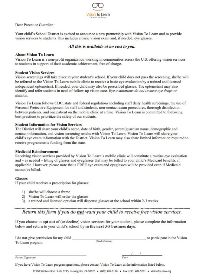 Vision to Learn English Flyer