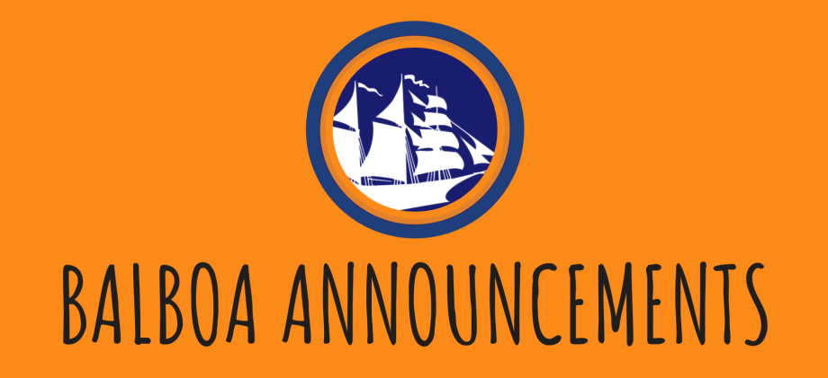 Balboa Announcements