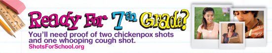 Banner for getting vaccinated