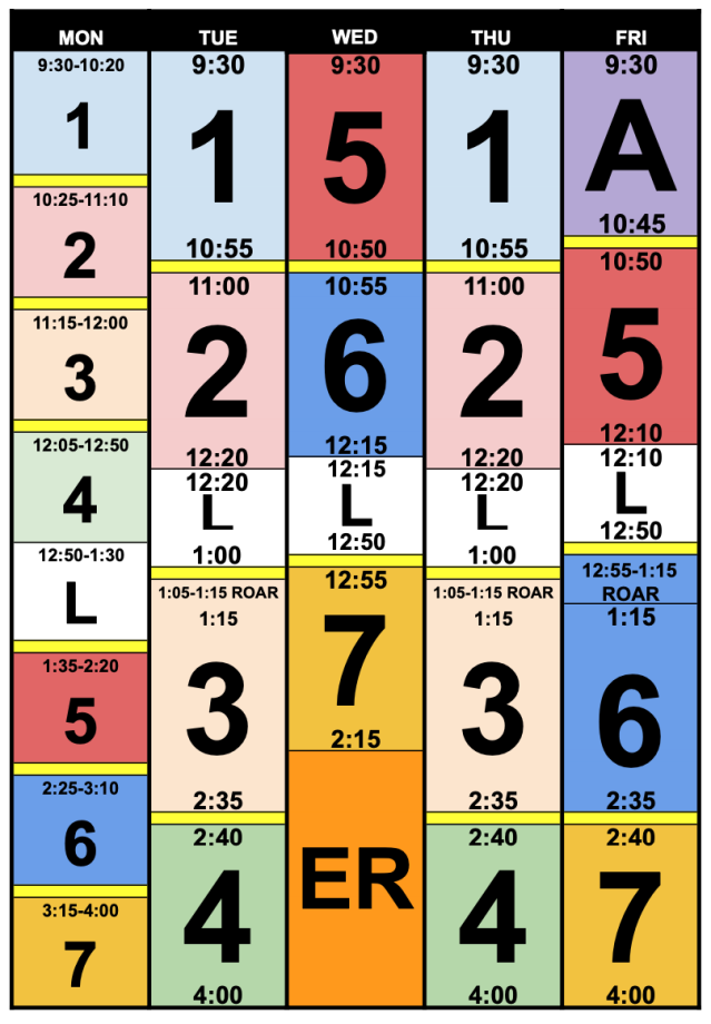 2024-2025 Presidio Bell Schedule