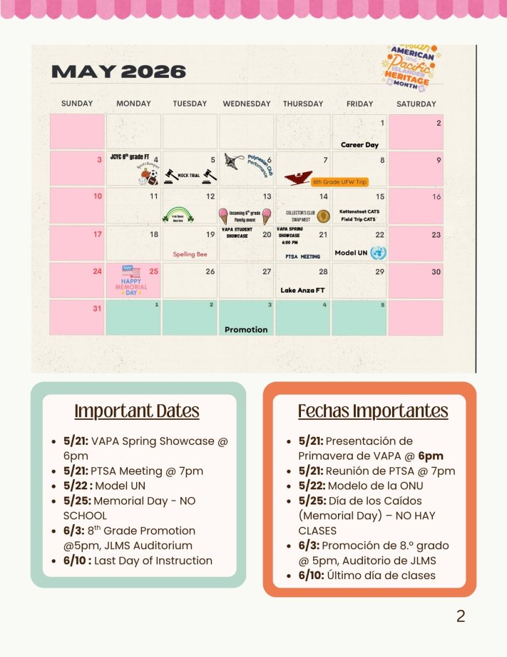 family newsletter 2