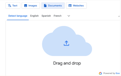 Drag and Drop screen