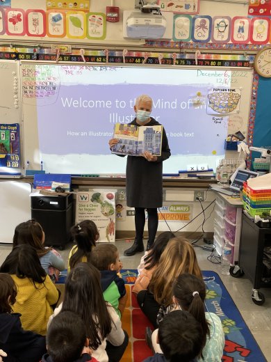 Julie Downing is one of the founders of Authors Day at Jefferson Elementary School. 