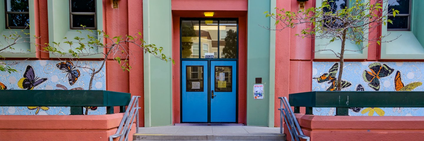 Front door of Alamo School