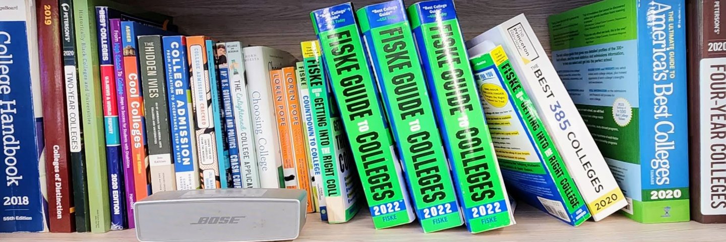 Book self with college resource guides