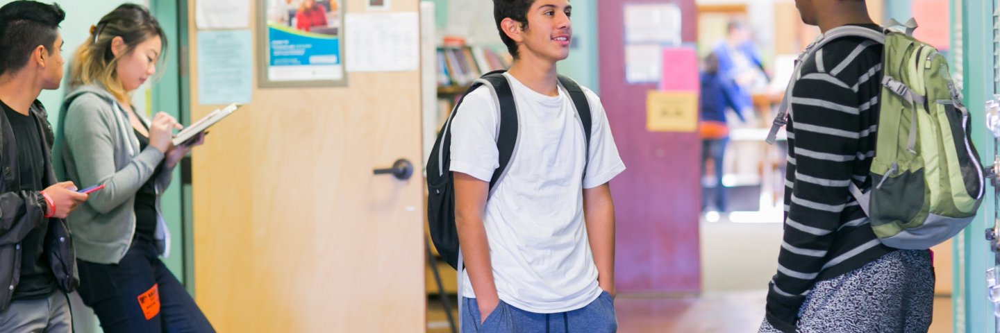 Balboa students in the hallway.