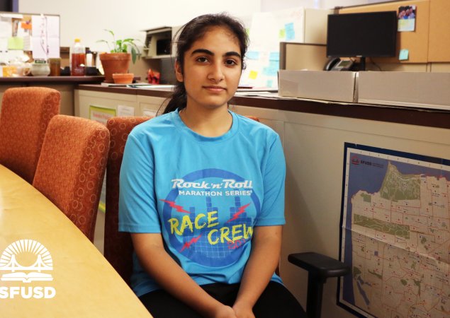Raoul Wallenberg High School student Mahnoor Wani