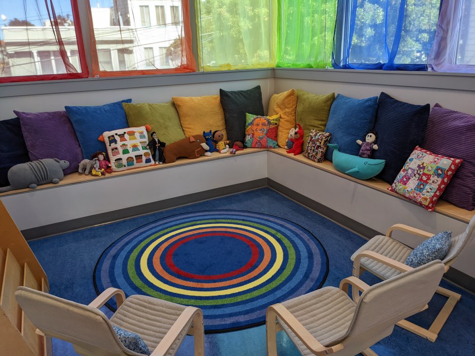 Image of Harvey Milk library pillow corner