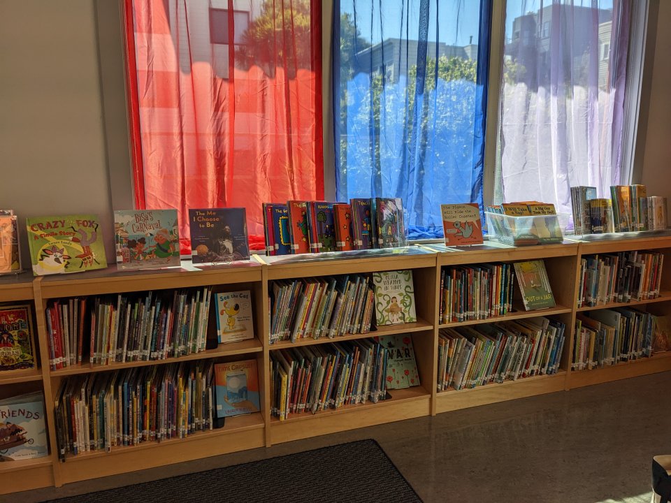 library book shelves