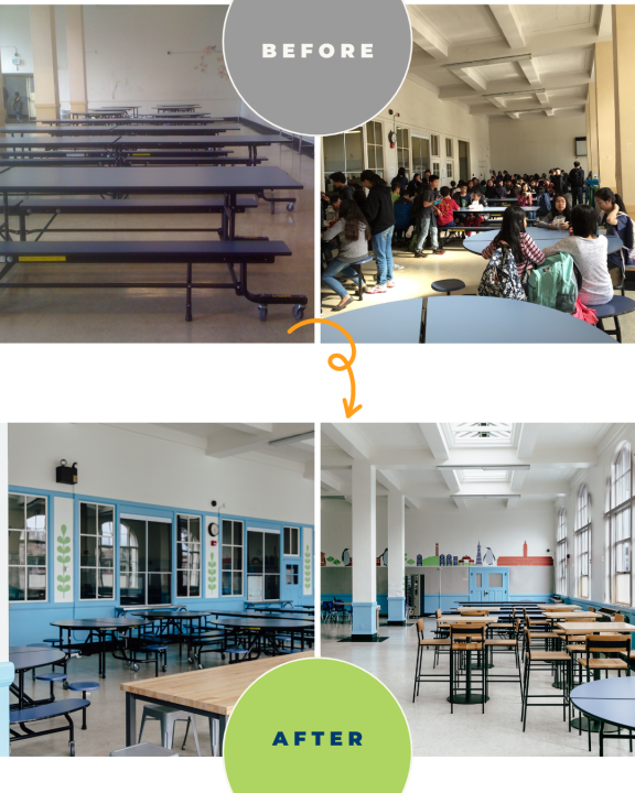 Marina Middle School Dining Space