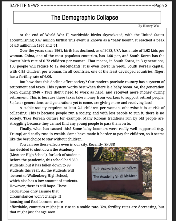 page 3 gazette