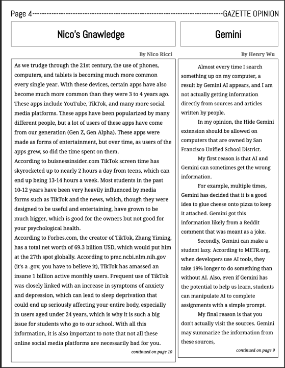 page 4 gazette