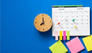 Clock and calendar on wall
