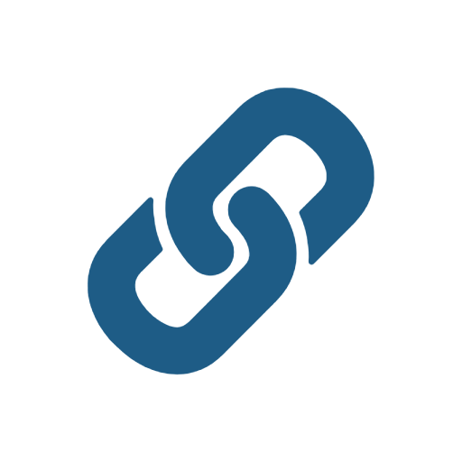 Icon of two connected chain links