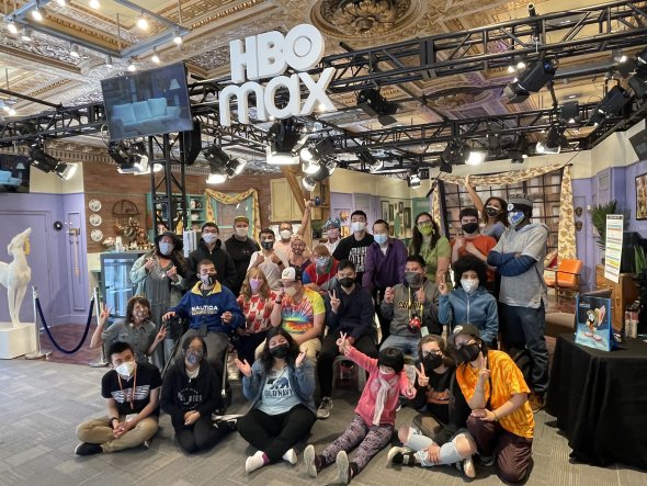 Image of students and staff.