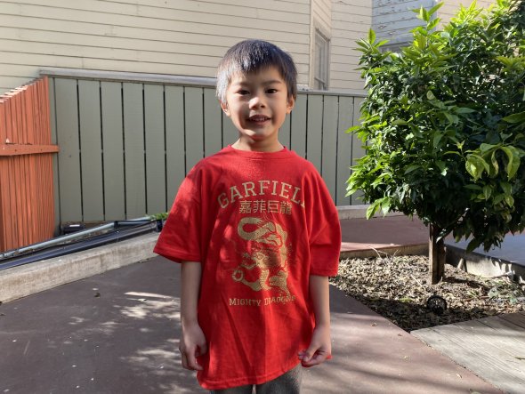 Julian Ow, kindergartener at Garfield Elementary School