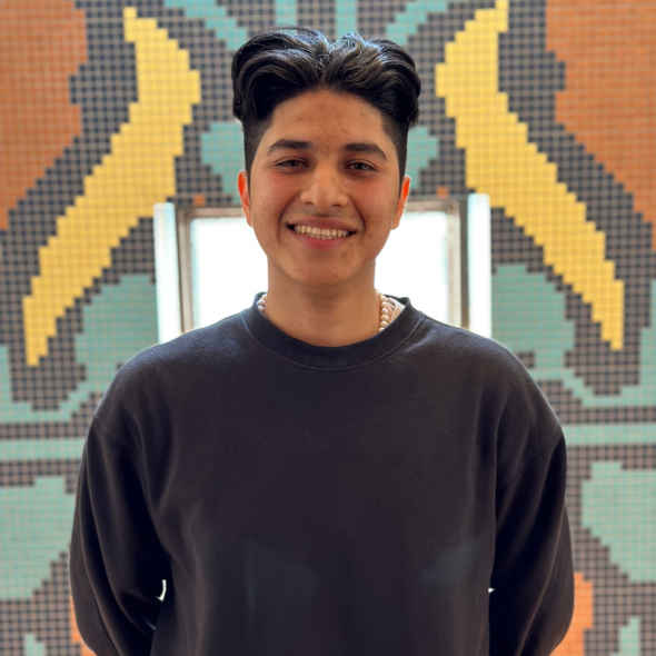 Gilberto SilvaCortes, Mission High School graduating senior and 2023 Superintendent's 21st Century Award recipient