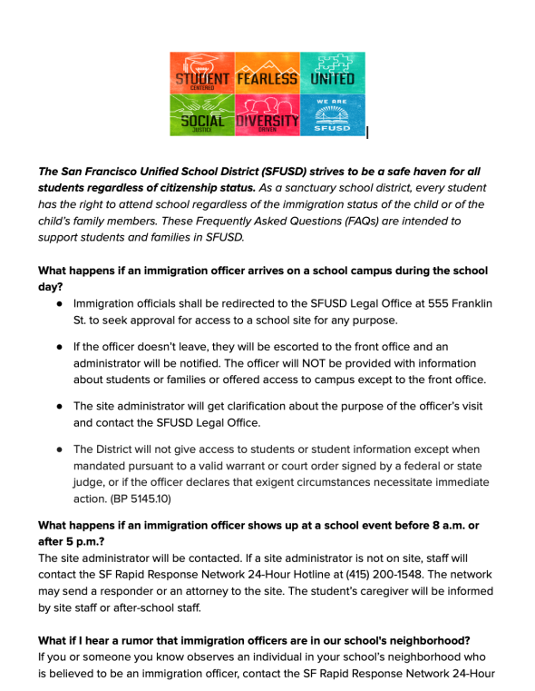 FAQs for an immigration visit at your student’s school