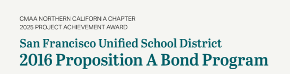 Title for Bond Program CMAA Award