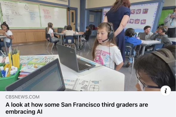 Photo of students in Glen Park Elementary third grade class