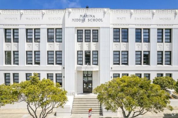 Front of Marina Middle School
