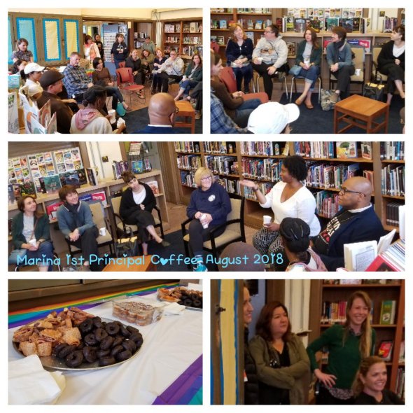 Principal coffee with parents