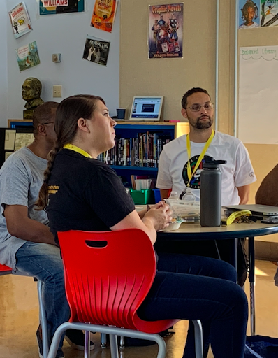 Families at Carver learning togethre