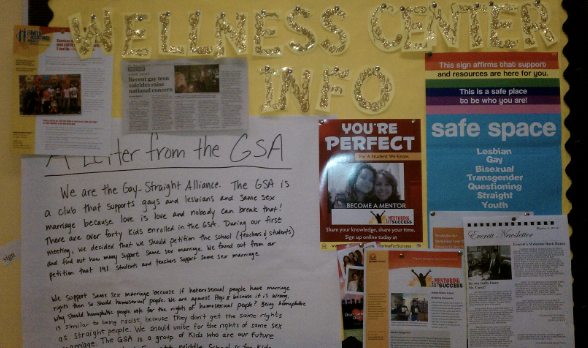 Letter posted on a door