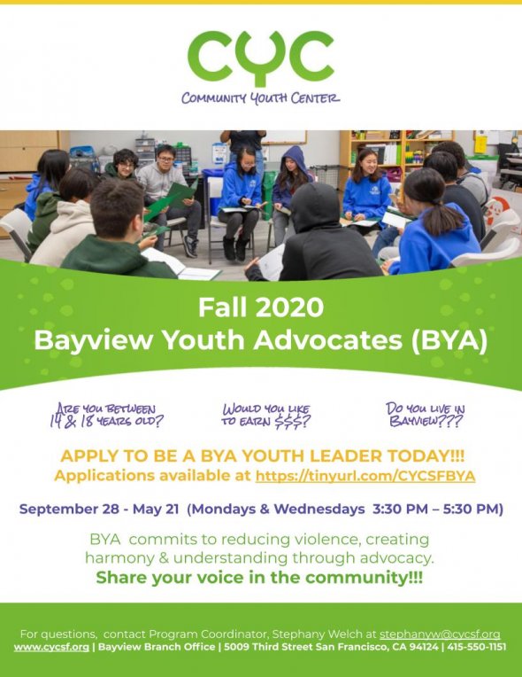 fall bya flyer 2020